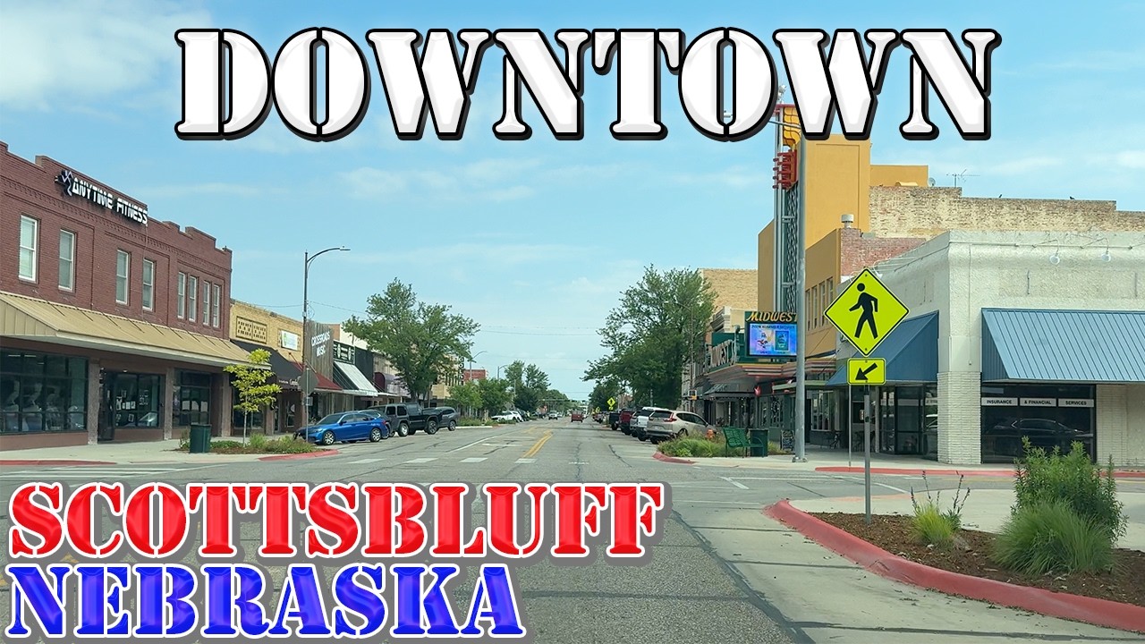 Scottsbluff - Nebraska - 4K Downtown Drive