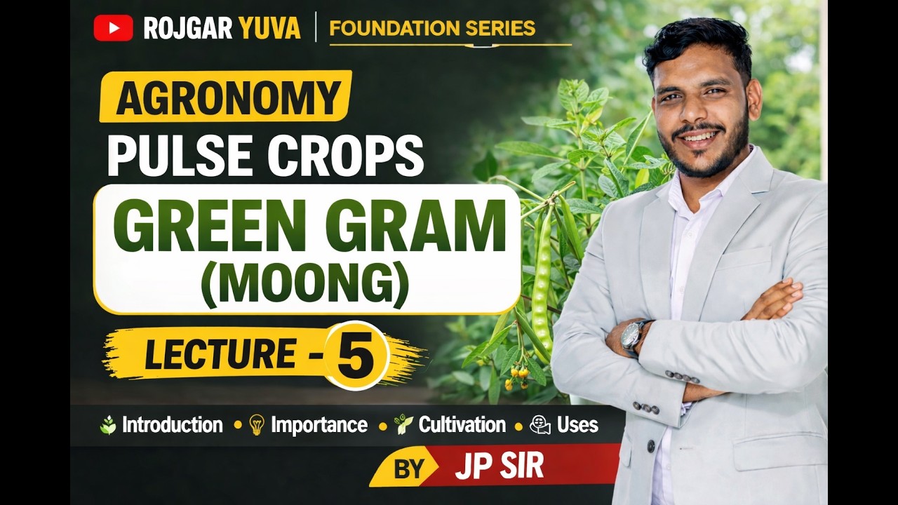 Green gram  Lecture 5| moong| Crop Complete Guide | Agronomy Series by Rajesh Sir# Greengramrecipe