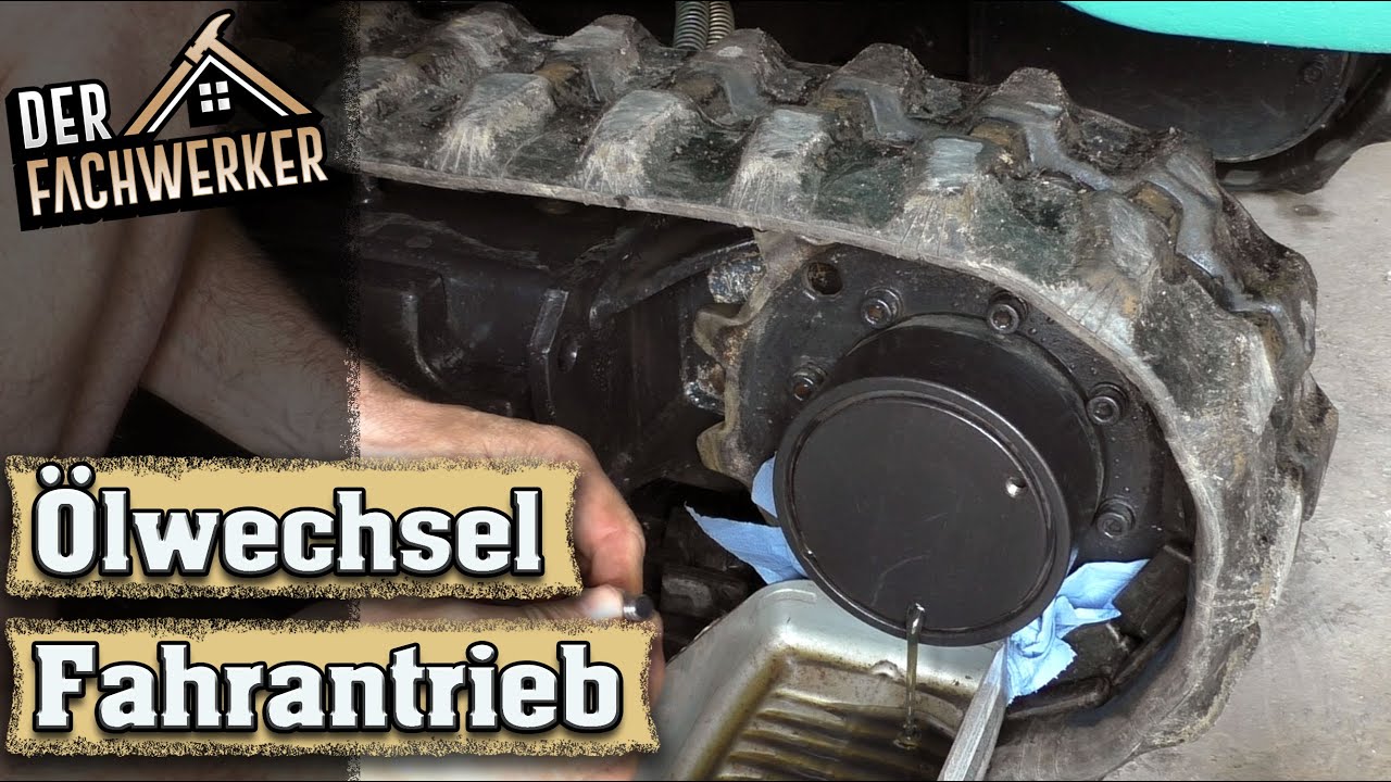 Bagger Tutorial: Getriebeölwechsel am Fahrantrieb selber durchführen (Kubota K 008)