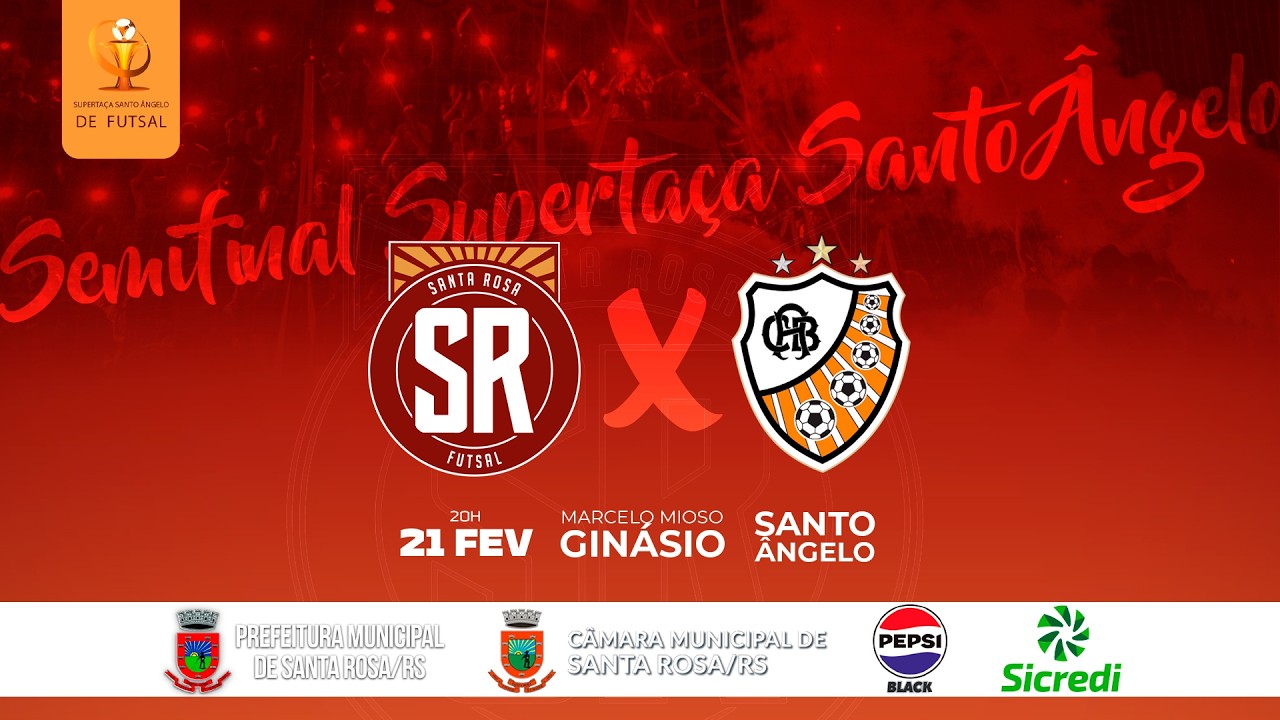 Santa Rosa Futsal 02 x 00 ACBF • Supertaça Santo Ângelo 2026 - Semi Final