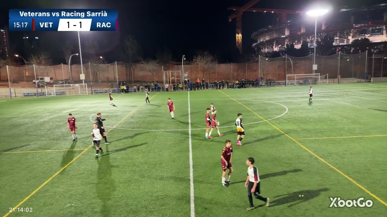 Cadete SUB15 Segunda División Jornada 11 Veterans 'A' vs Racing Sarrià 'A'  (1-3)