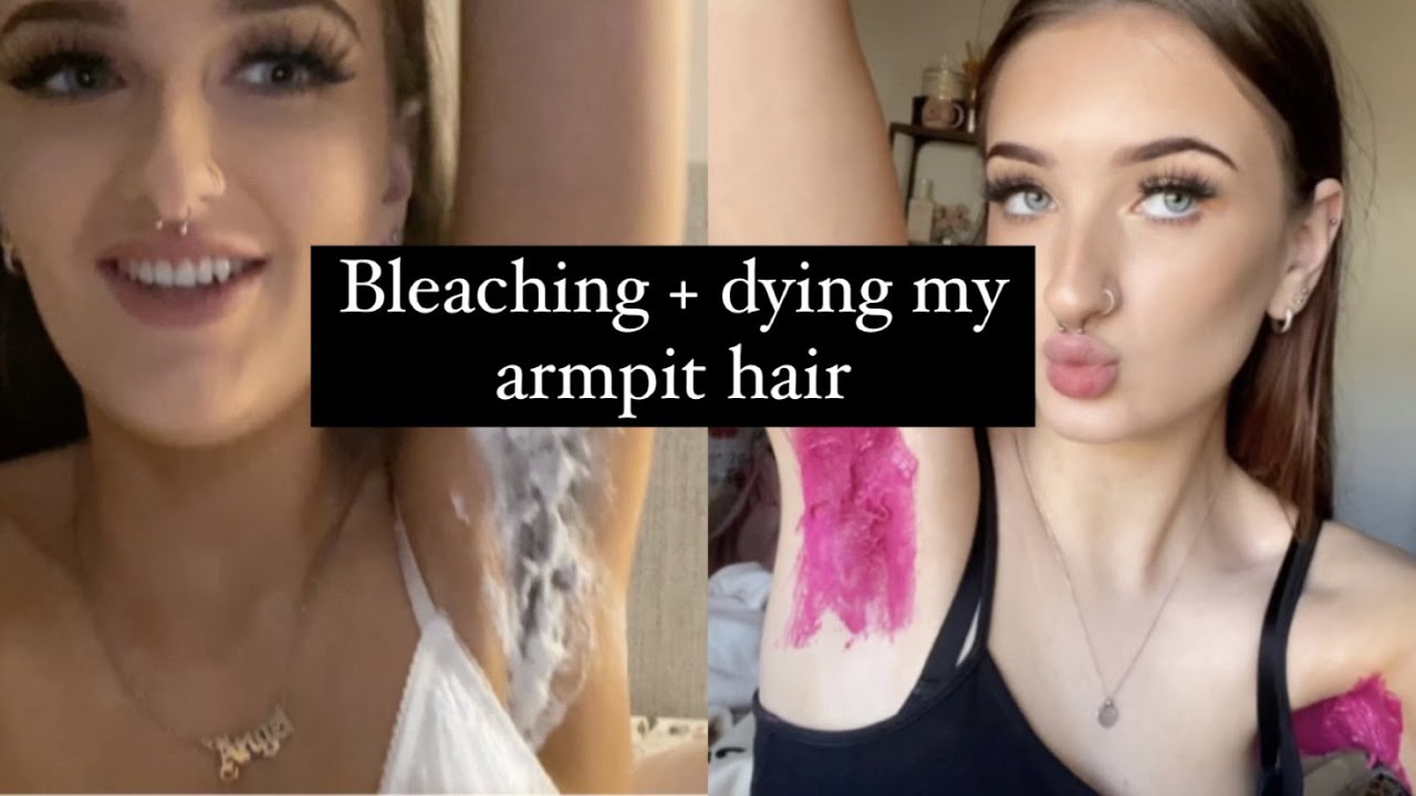 Bleaching and Dying my Armpit Hair Pink