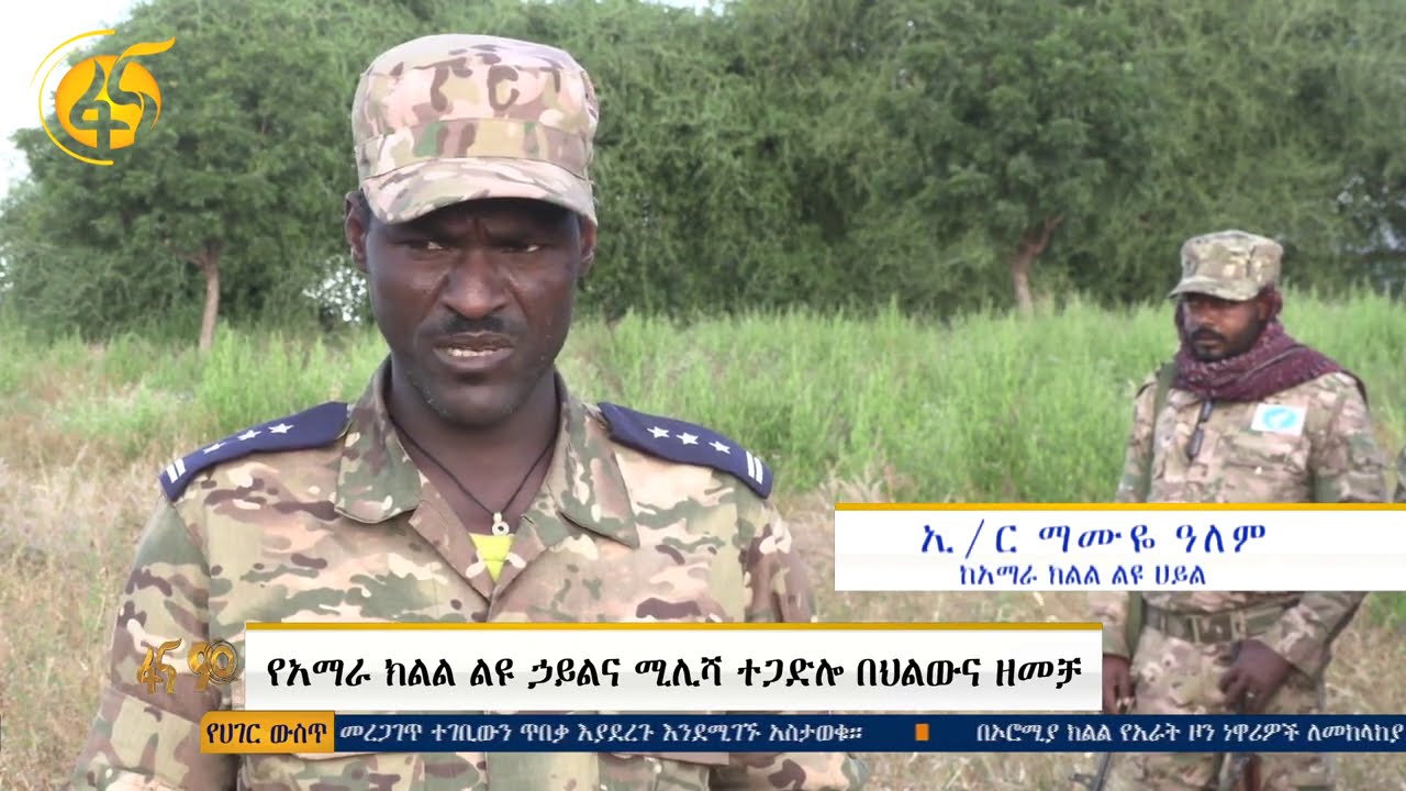 የአማራ ክልል ልዩ ሃይልና ሚኒሻ ተጋድሎ በህልውና ዘመቻ