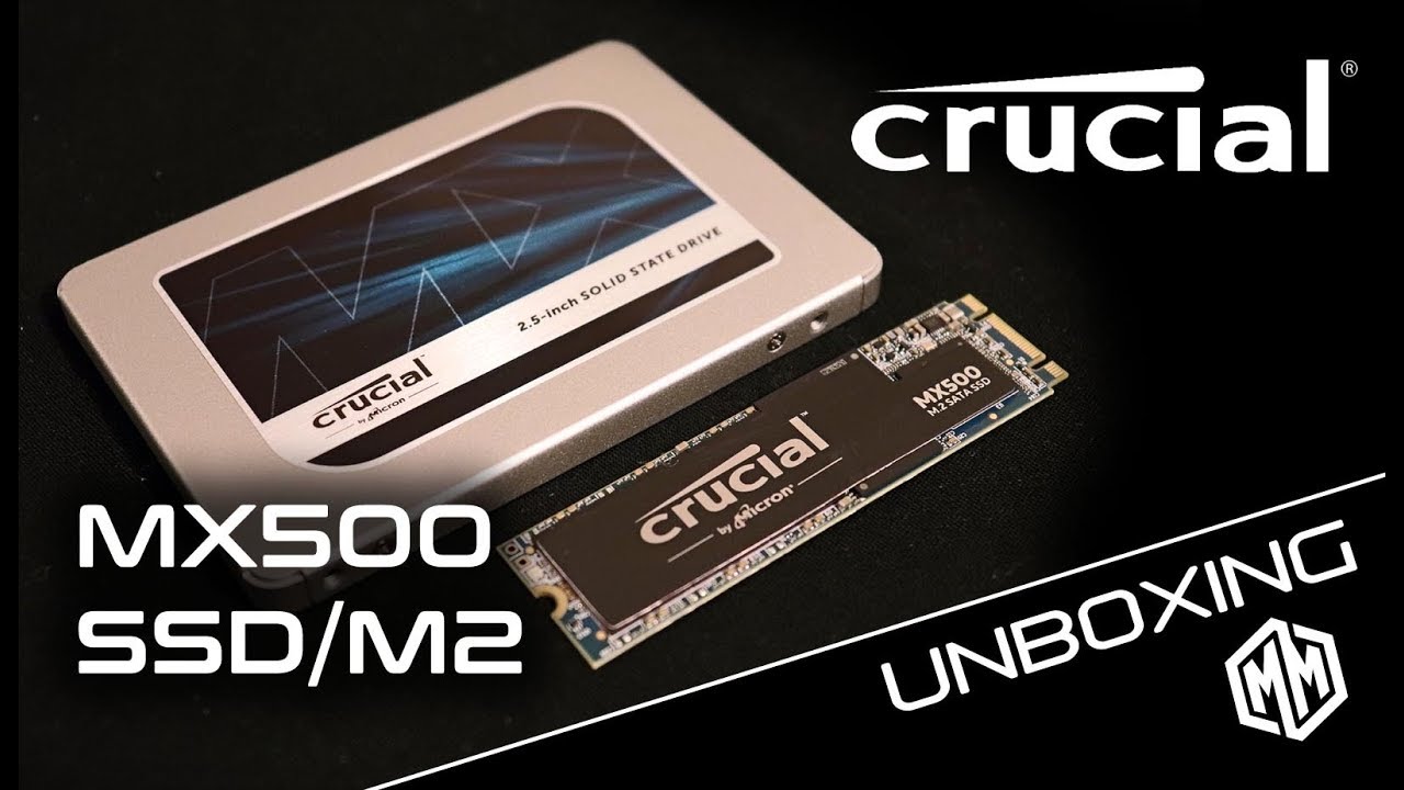 crucial MX series ssd /M2 unboxing