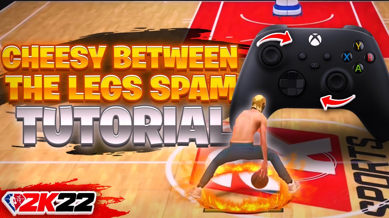 NBA 2K22 CHEESY BETWEEN THE LEGS SPAM DRIBBLE TUTORIAL W/HANDCAM! BETWEEN THE LEGS SPAM 2K22!