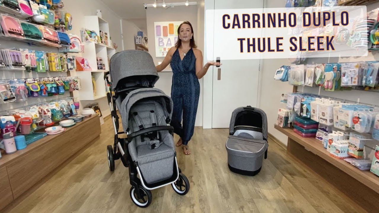 Carrinho de bebê duplo da Thule modelo sleek: Review completo por Pri Goldenberg