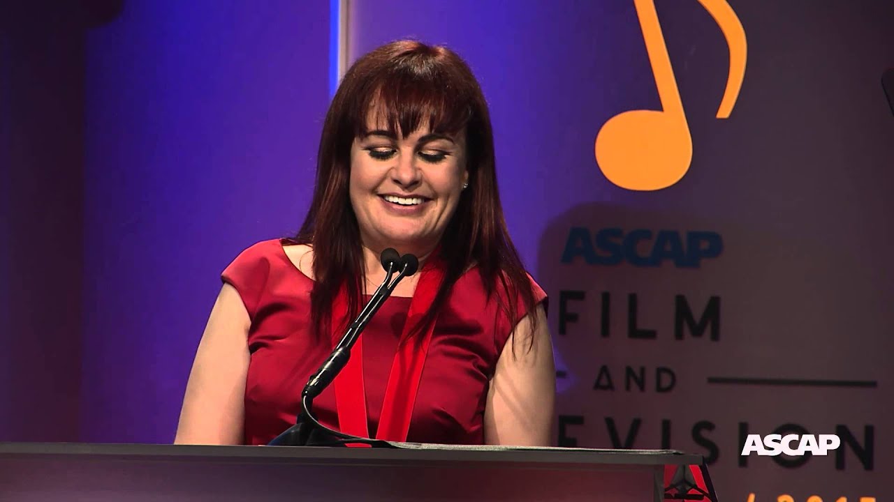 Deborah Lurie accepts the ASCAP Shirley Walker Award