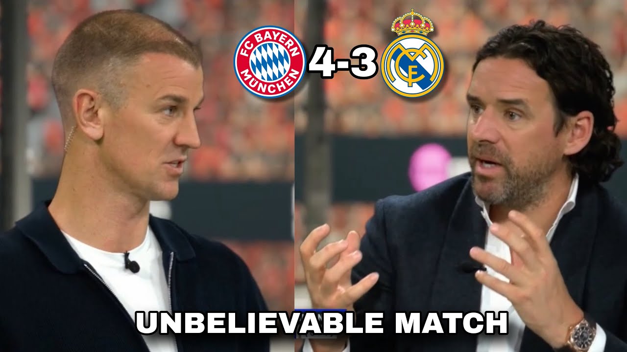 Owen Hargreaves & Joe Hart GO CRAZY! An unusual match between Bayern Munich and Real Madrid 4-3