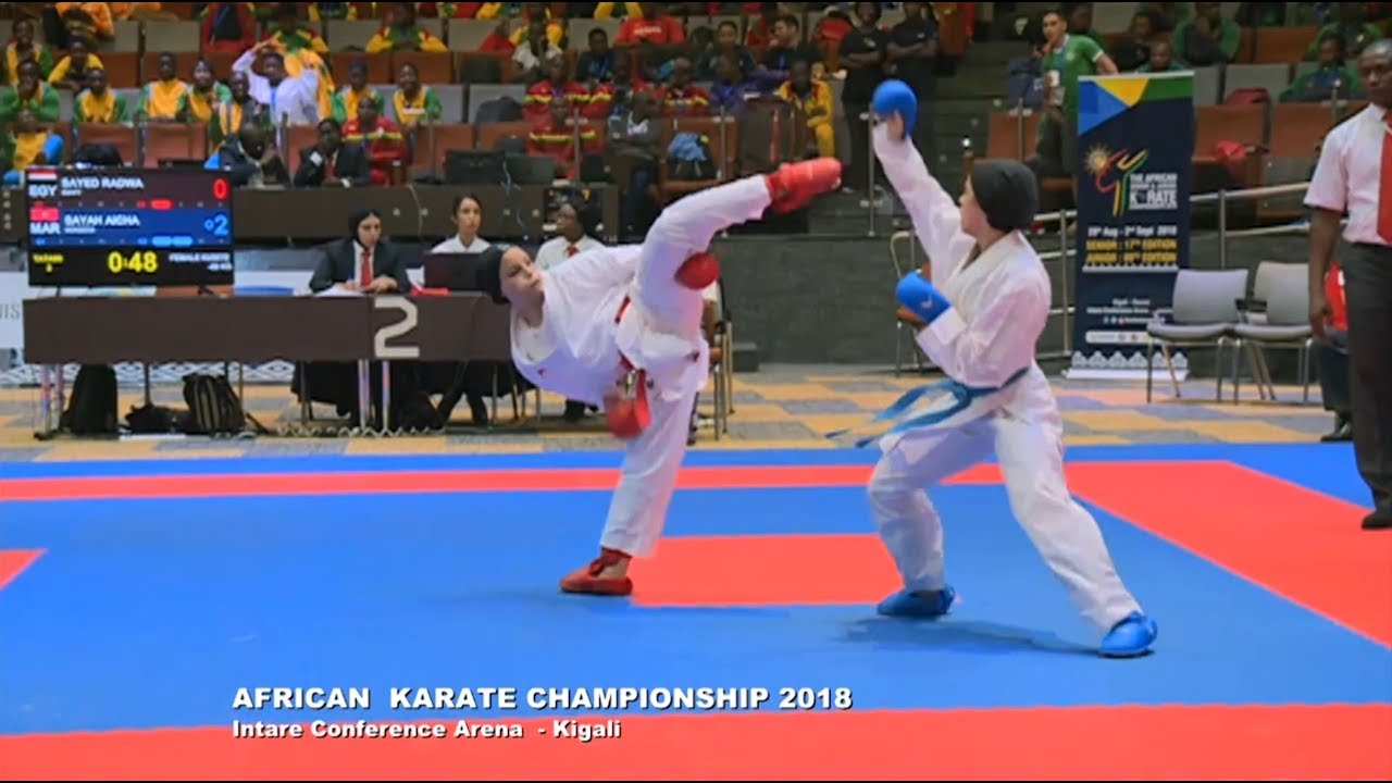 Karate: SAYED RADWA (EGYPT) vs SAYAH AICHA (MOROCCO) - Male Kumite (-50KG)
