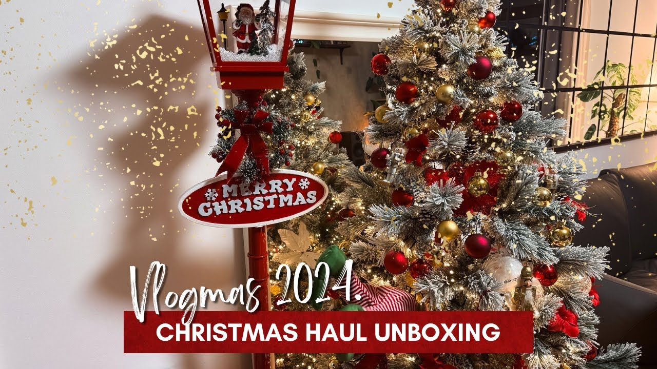 2024 Vlogmas 4 - CHRISTMAS haul & unboxing! 🎄