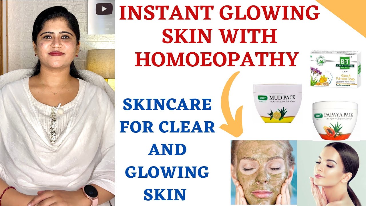 Instant Glowing skin with Homeopathy ॥ Homeopathic Skincare for Clear and Glowing skin #festiveglow