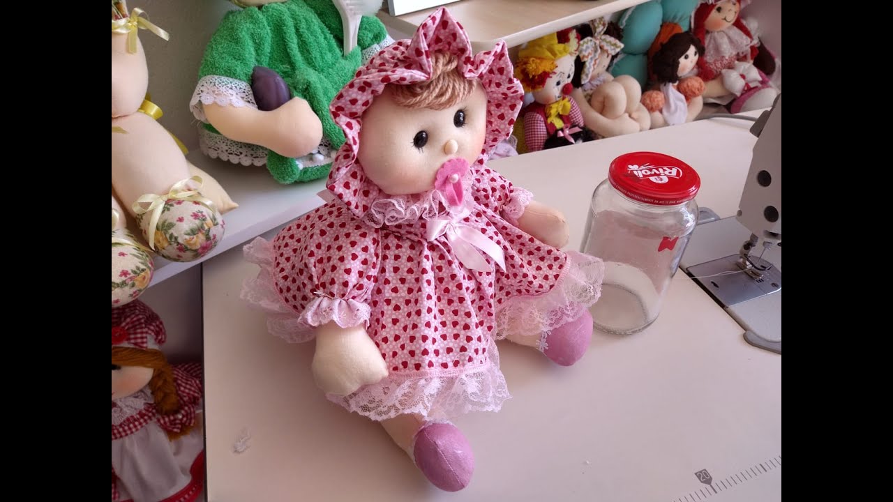 BONECA BEBÊ NO POTE RECICLADO UTILITÁRIO