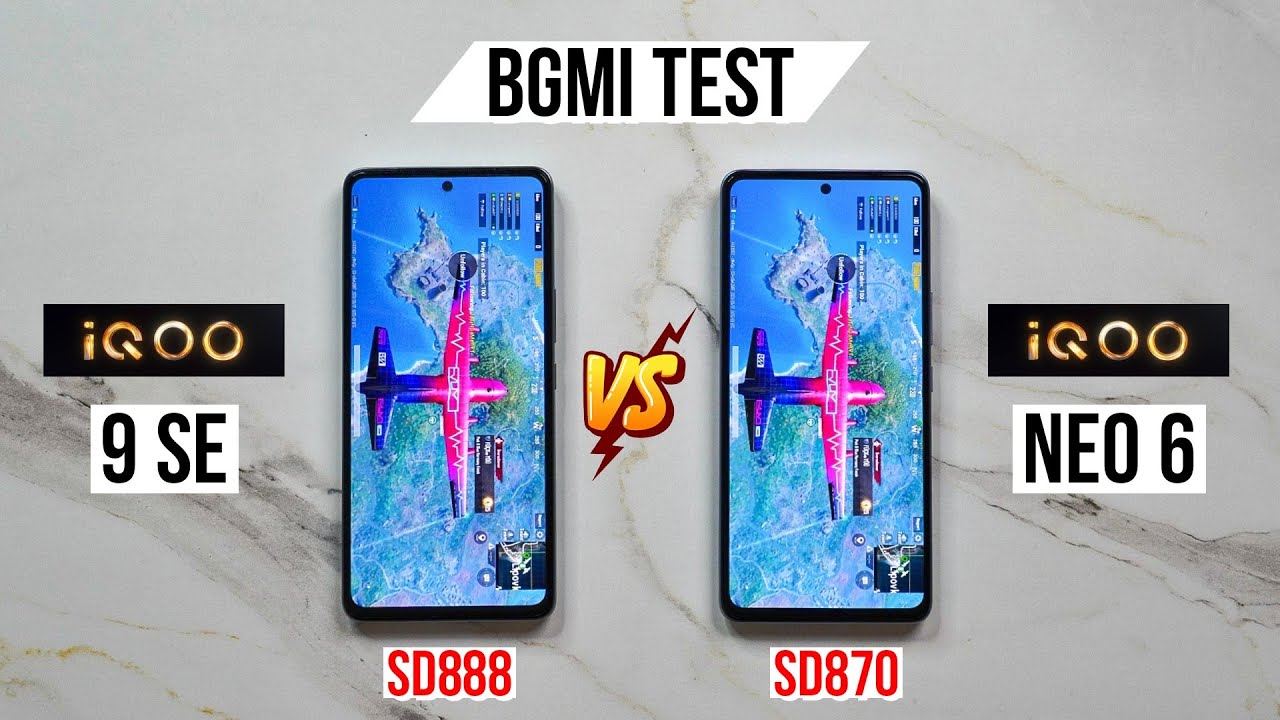 iQOO Neo 6 vs iQOO 9 SE Pubg Test, Heating and Battery Test | SD870 vs SD888 💪