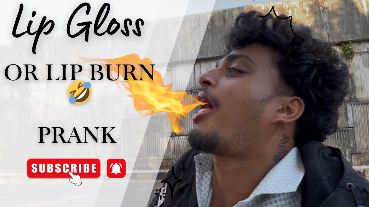 “Lip gloss or Lip burn?🔥 Watch till end to see if the gloss gives a shine or hot surprise 😳