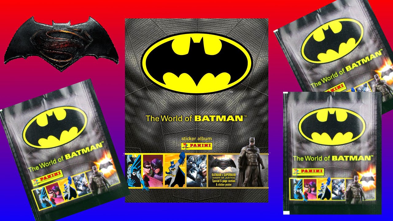 The World Of Batman Panini Sticker Album Pack Opening Superhero Toy Review TV