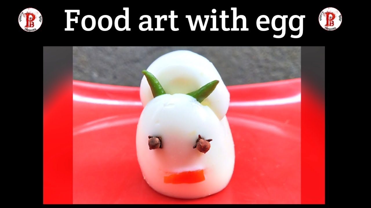 Boiled egg art || Make cute animal with egg || Food art with egg || carving on egg