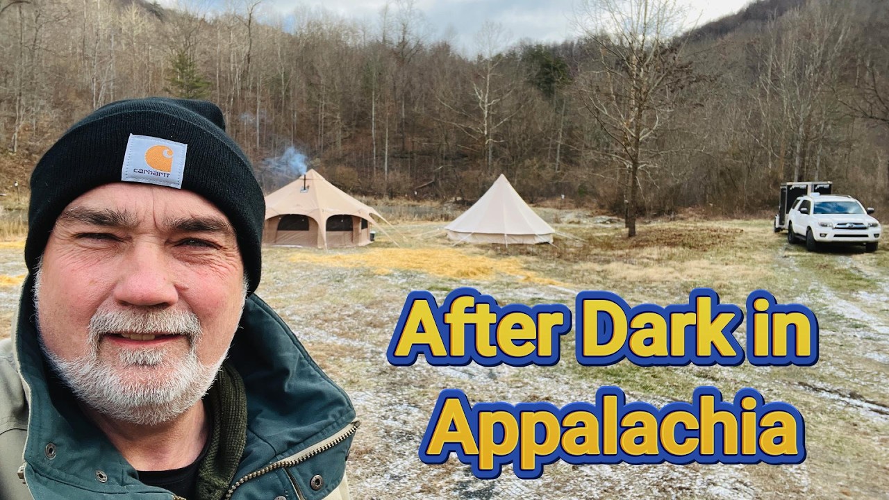 Freezing Cold Appalachia Camping Challenge After Dark