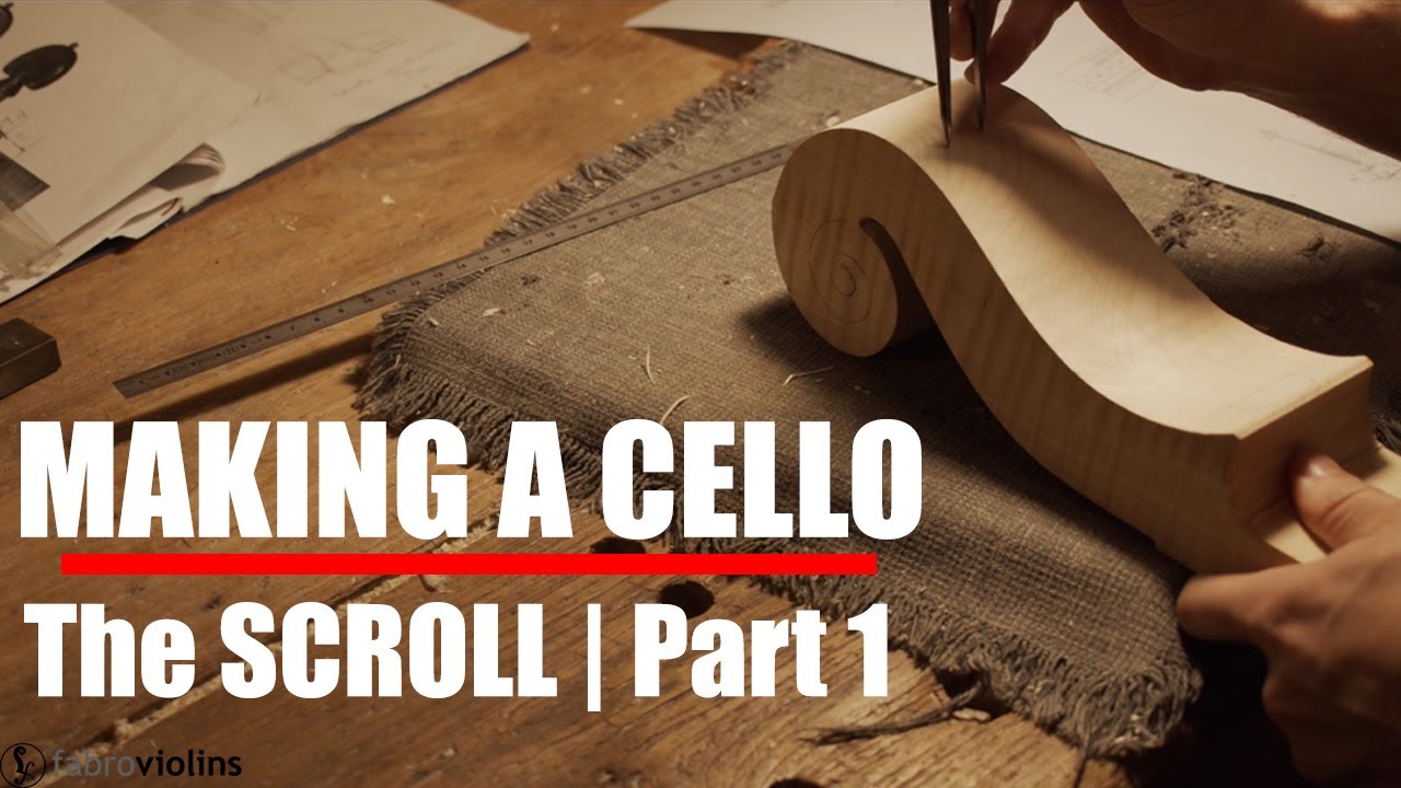 MAKING A CELLO | Preparing and starting the SCROLL | Ruggeri Model
