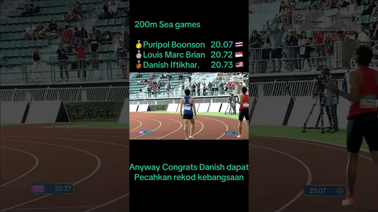 Danish Iftikhar Pecah Rekod Kebangsaan 200m!!!
