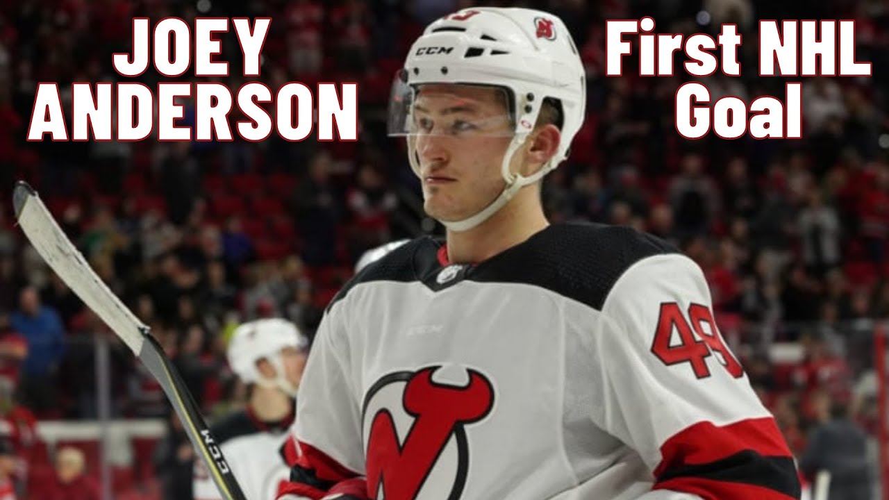 Joey Anderson #49 (New Jersey Devils) first NHL goal Nov 15, 2018