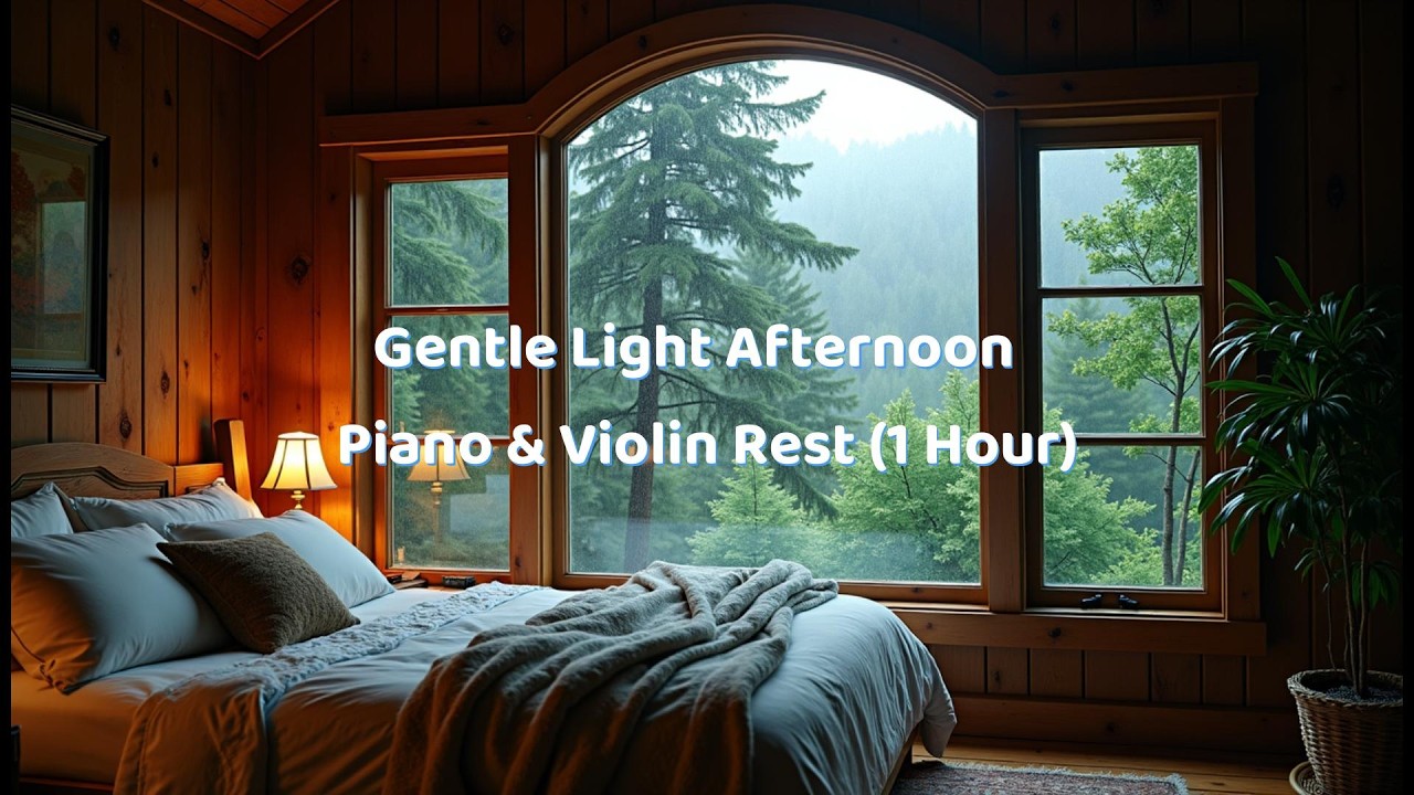 Gentle Light Afternoon — Piano & Violin Rest (1 Hour)