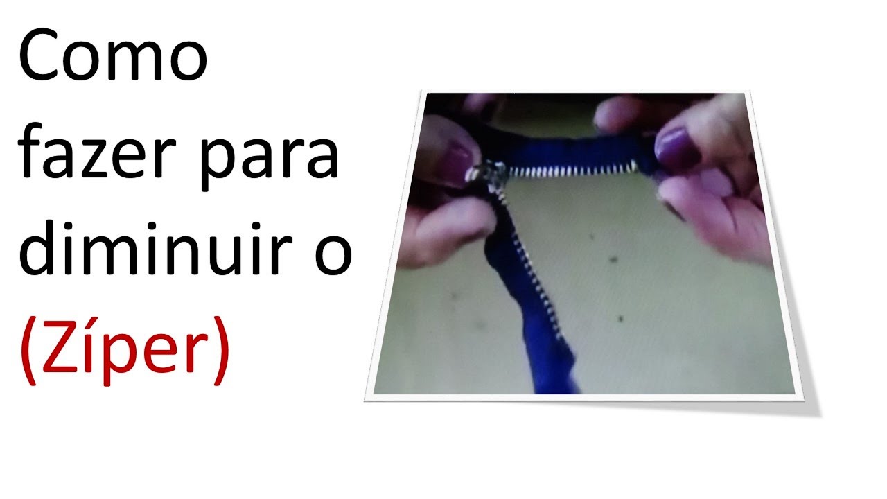 Dica, diminuir o tamanho do  zíper , costura para iniciantes