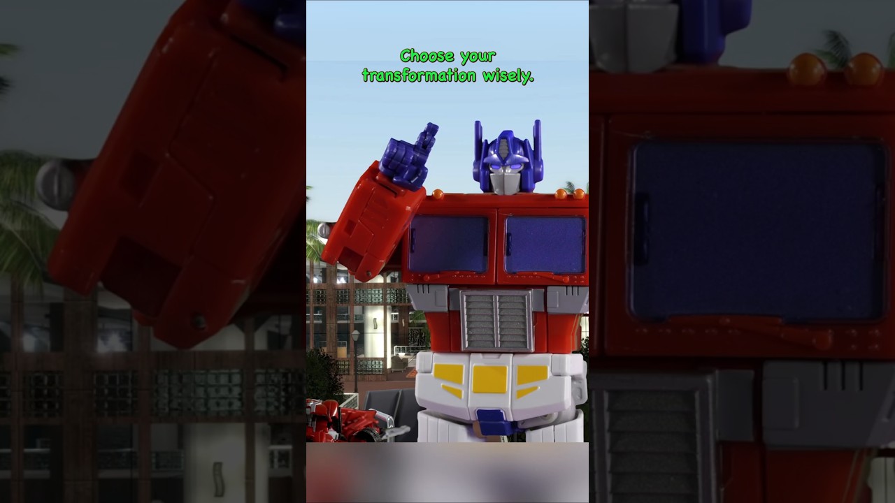 This is NOT How You Transform! (Transformers Stop Motion) #transformers #shorts