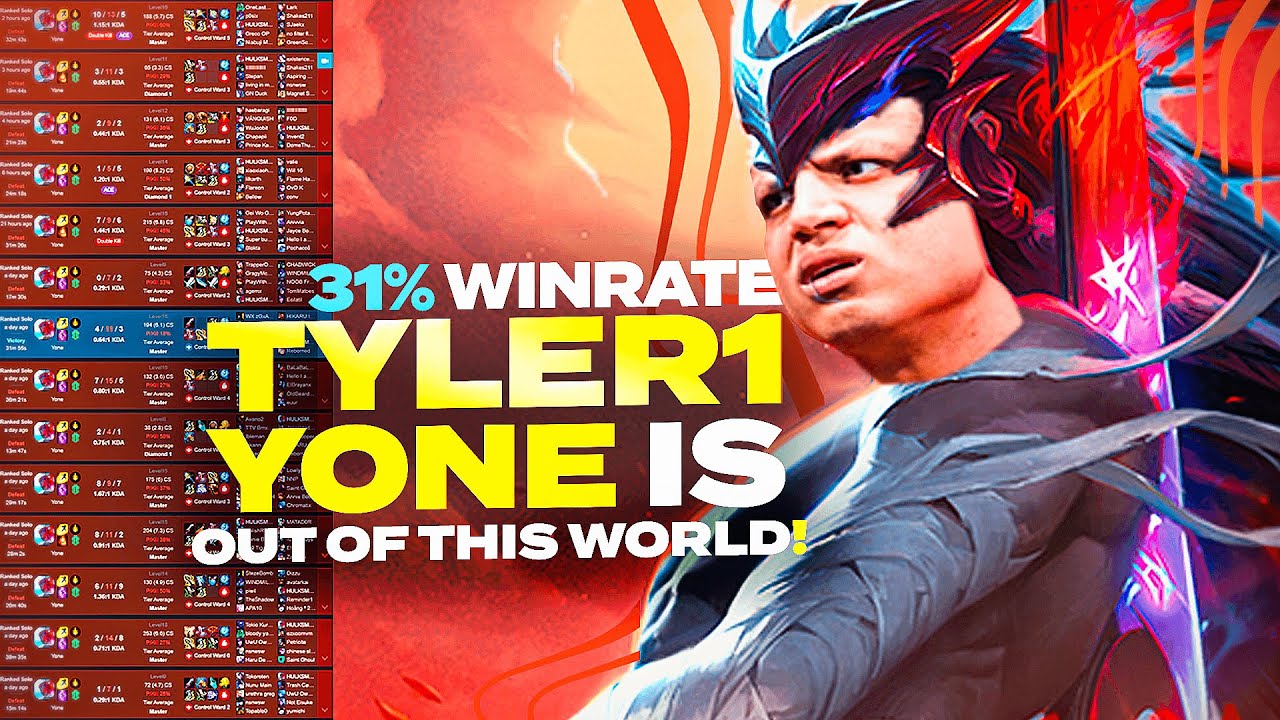 Everybody is TERRIFIED of this NA Yone Top player... *33% Win rate 1.01KDA*