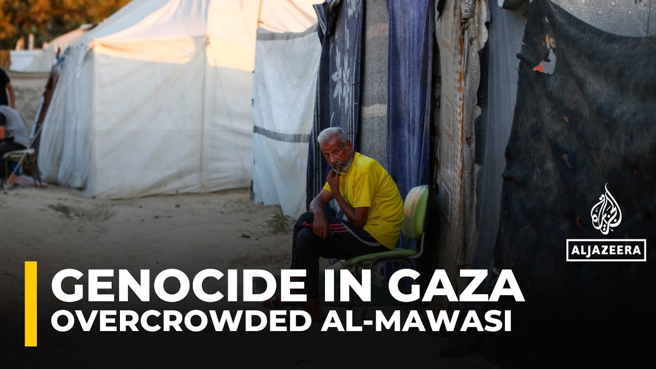 Displaced Palestinians in al-Mawasi face overcrowding as Israel orders Gaza City evacuation