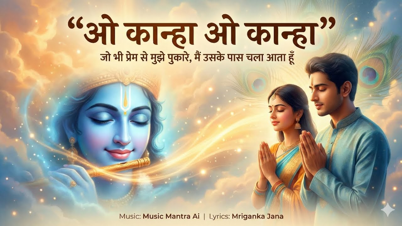 O Kanha O Kanha 🙏 | Dil Se Pukara Tujhe | Soulful Krishna Bhajan | Music Mantra AI