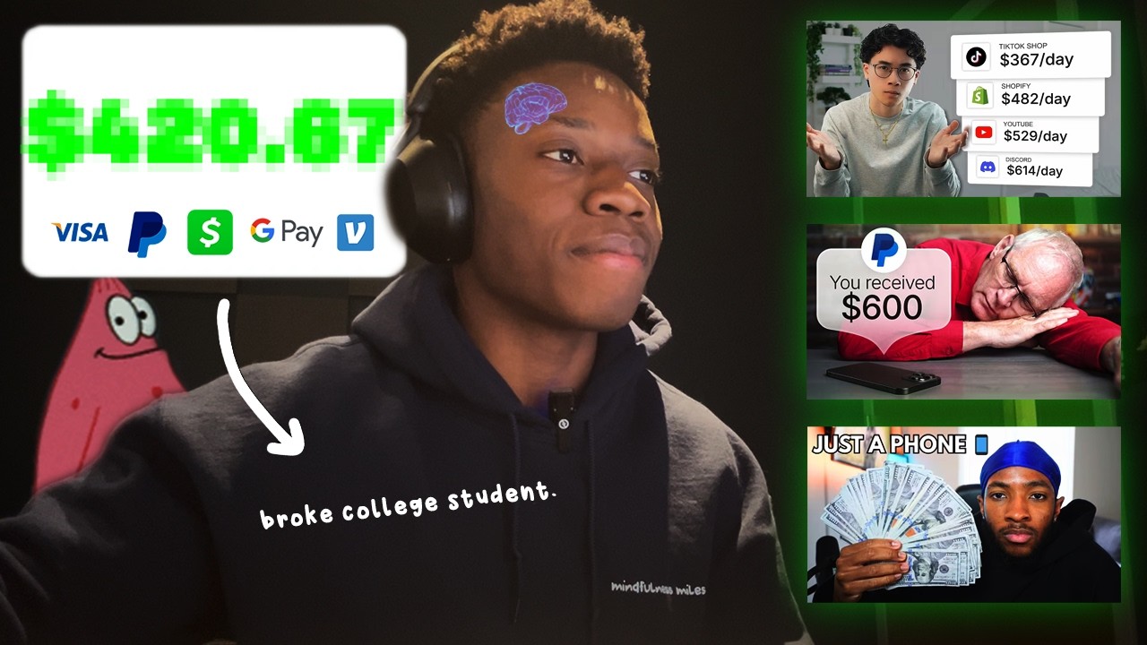 i tried making money online as a broke college student...