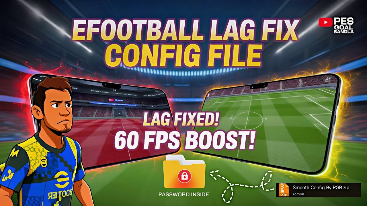 EFOOTBALL 2026 CONFIG FILE | NO LAG, HIGH FPS, SMOOTH PERFORMANCE FIX 🔥