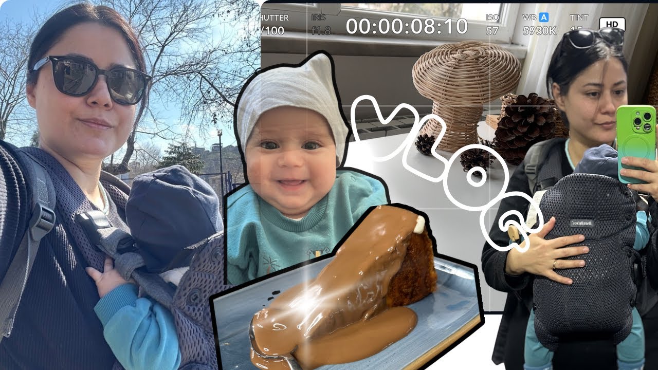 Vlog - BEBEĞİME DOKUNMA! ÖPME! -BabyBjörn Kanguru Harmony Denedim -  Sosuyla Ispanaklı Börek