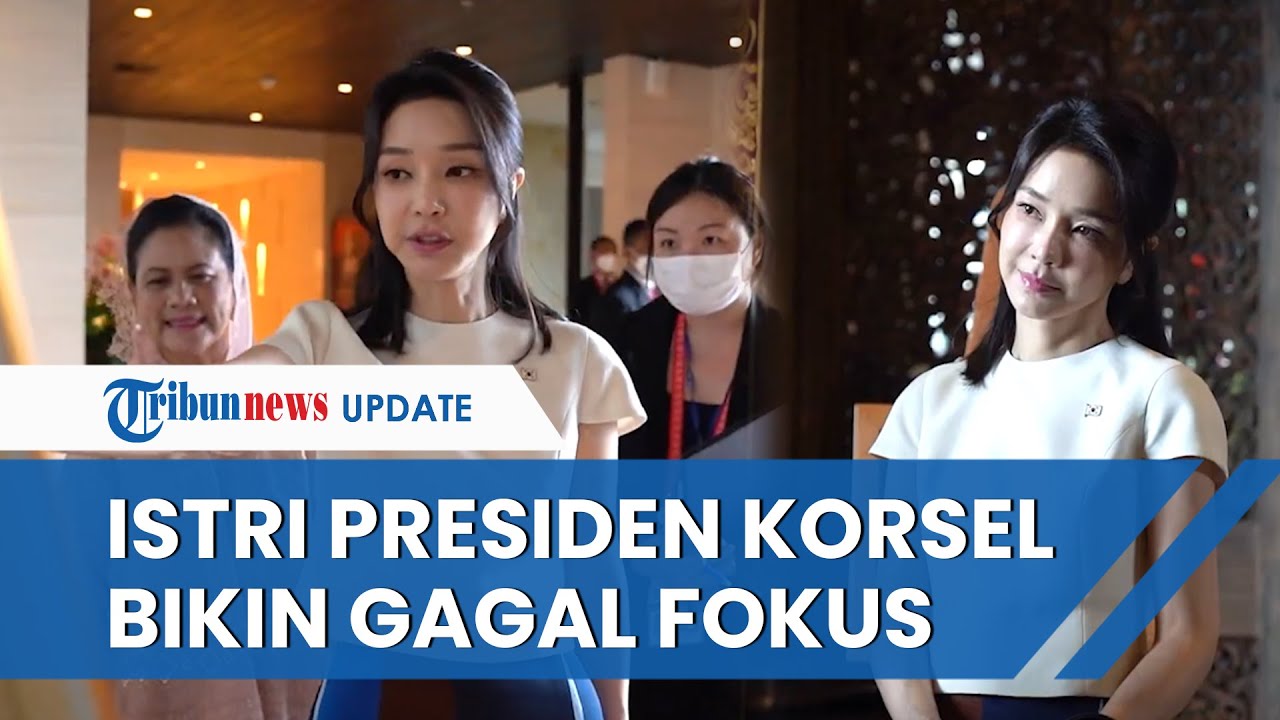 Pesona Istri Presiden Korsel Curi Perhatian saat Tiba di Bali, Ternyata Usianya Sudah 50 Tahun