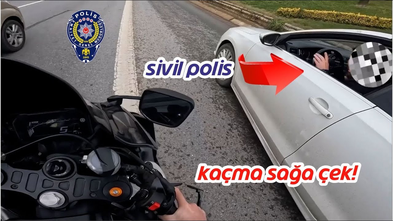 T&Uuml;RKİYE'DE POLİSTEN KA&Ccedil;AN MOTORCULAR!
