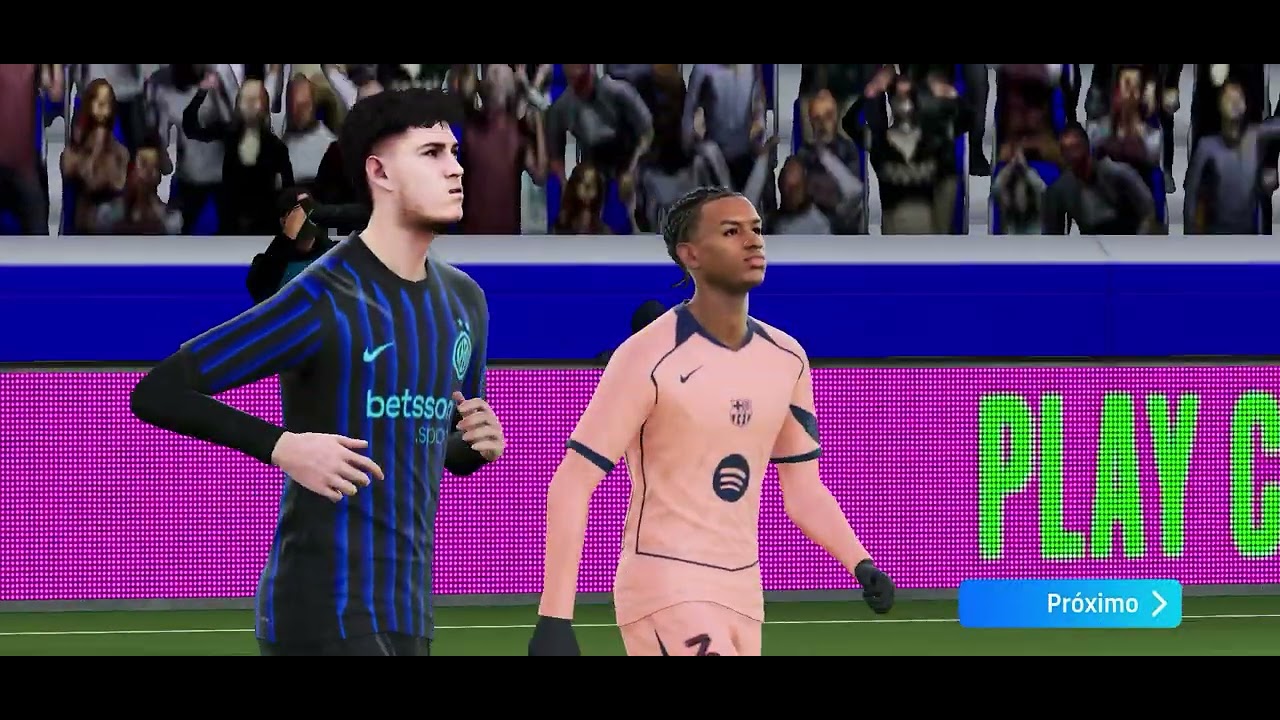 Gameplay efootball mobile ( BARCELONA x INTER