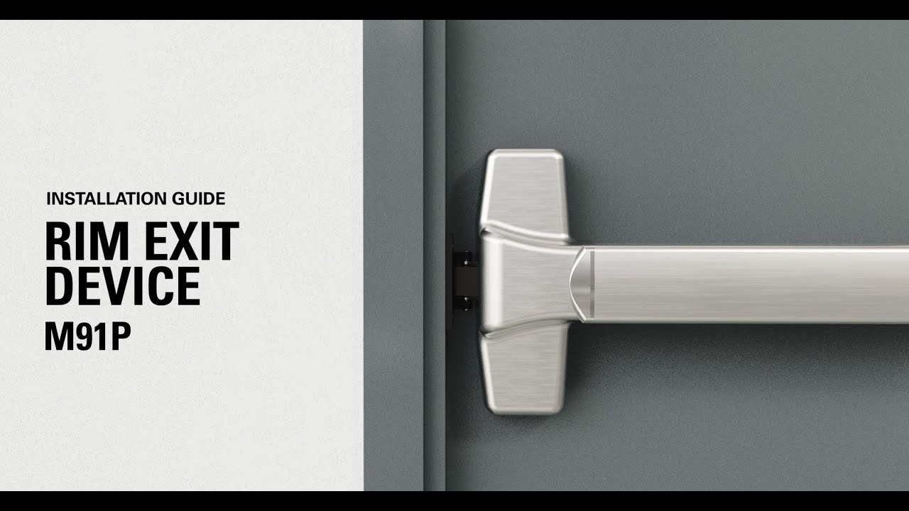 Brinks Commercial Installation Video for M91P Heavy Duty Rim/Panic Exit Device (BC41030)
