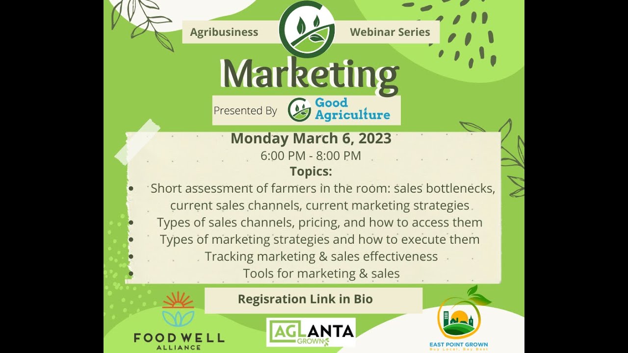 3. Marketing- Agribusiness Training Marketing Series