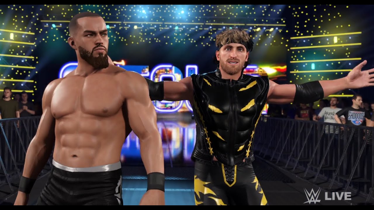 WWE 2K25 Пента и Рей Мистерио против Остина Теории и Логана Пола на Raw