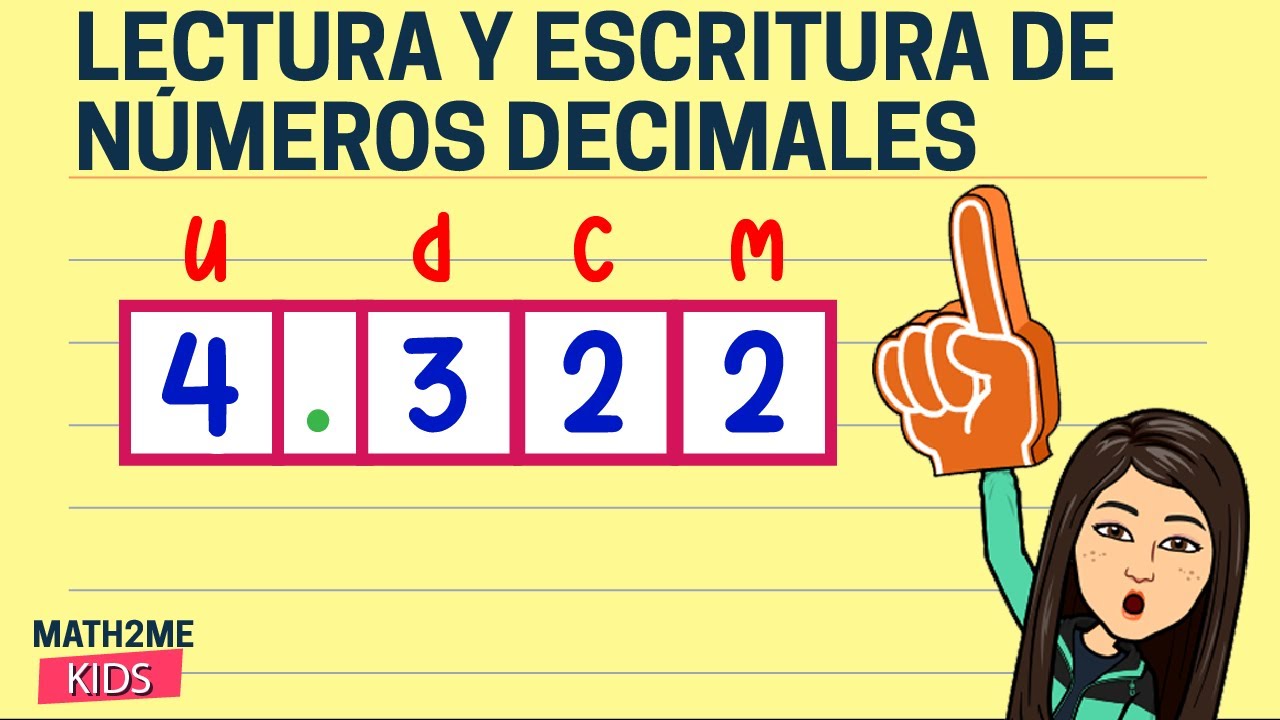 Lectura y escritura de los números decimales