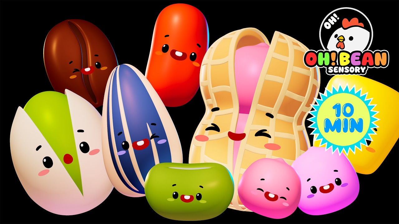 Happy Dancing Celebration Party Compilation | 4K  | Visual Stimulation Animation | Oh! Bean Sensory