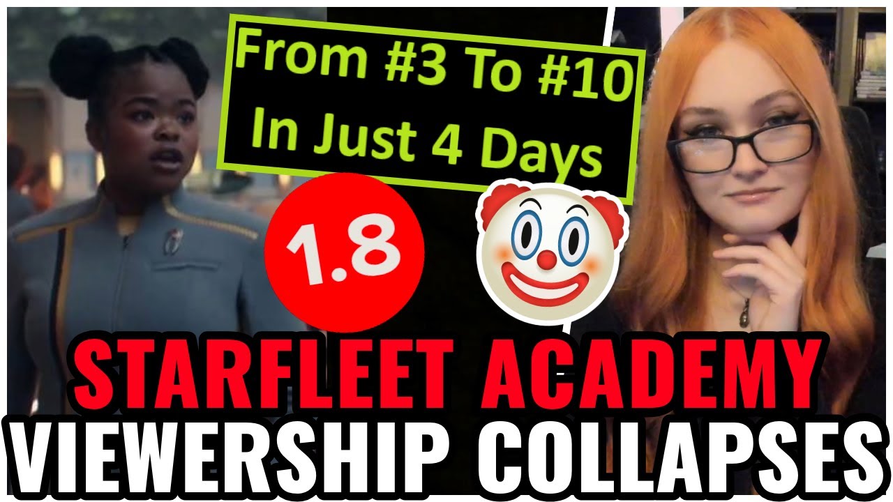 Starfleet Academy Viewership PLUMMETS, Falls Down Charts As Star Trek Fans REJECT This Slop