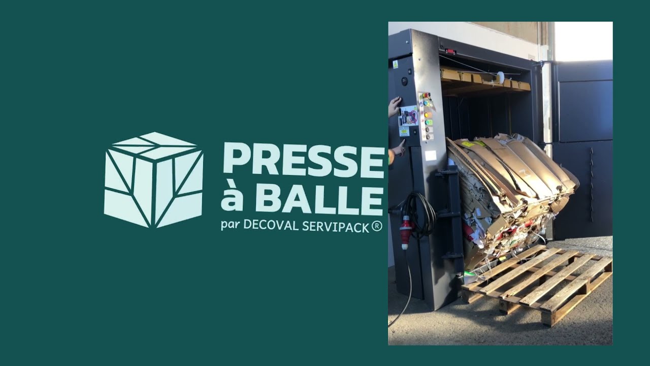 COMPACTEUR DECHETS - PRESSE A BALLE 350kgs - grande capacité - V305LH AUTO