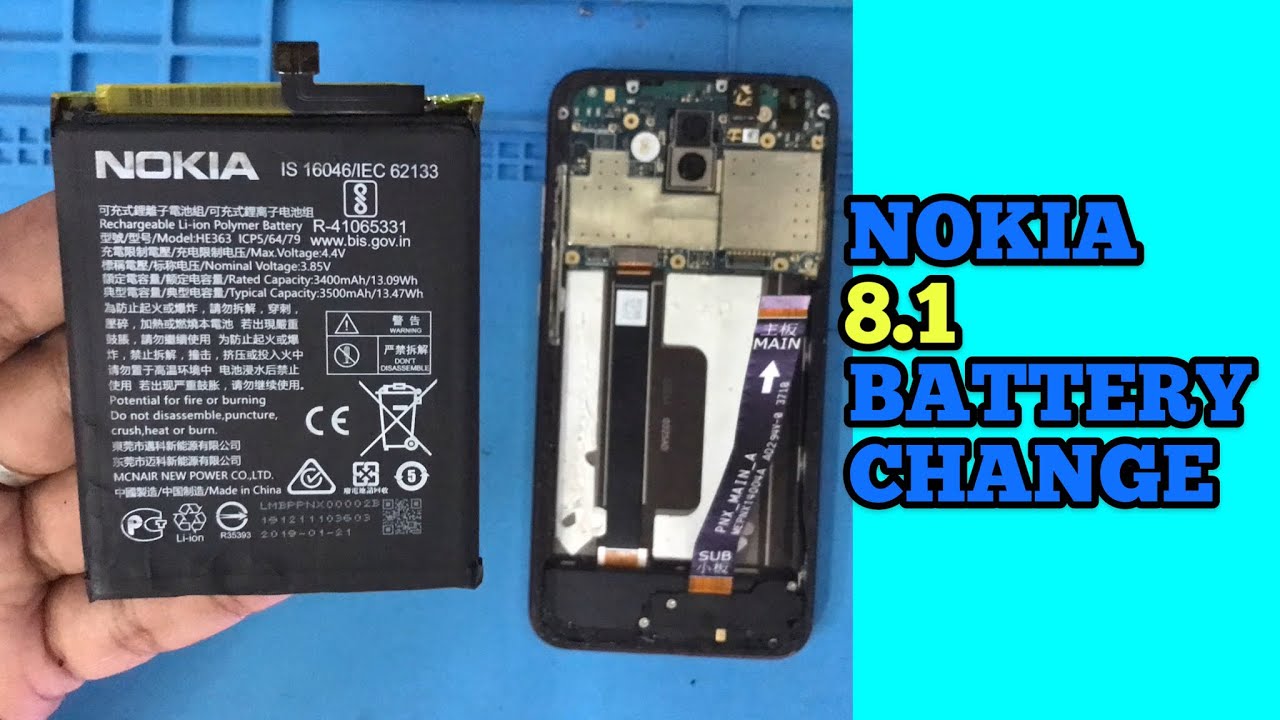 Nokia 8.1 Battery Replacement | How to Change Nokia 8.1 Battery Step-by-Step #nokia #new #battery