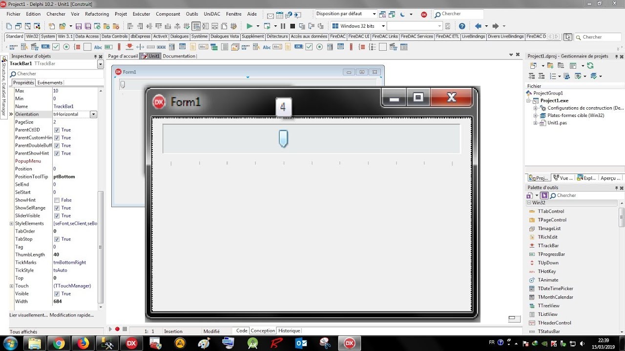 Delphi 026 TrackBar / 03 Display Settings B