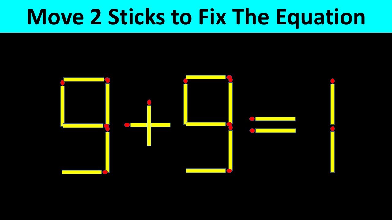 Matchstick Puzzle - Fix The Equation #matchstickpuzzle #simplylogical