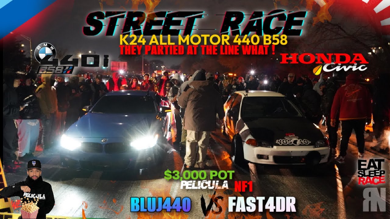 STREET RACE 440 F32 VS ALL MOTOR K24 CIVIC ВЫ НЕ ПОВЕРИТЕ, ЧТО ОНИ СДЕЛАЛИ: ЧИСТИЛИ ИЛИ ПРЫГАЛИ? ...