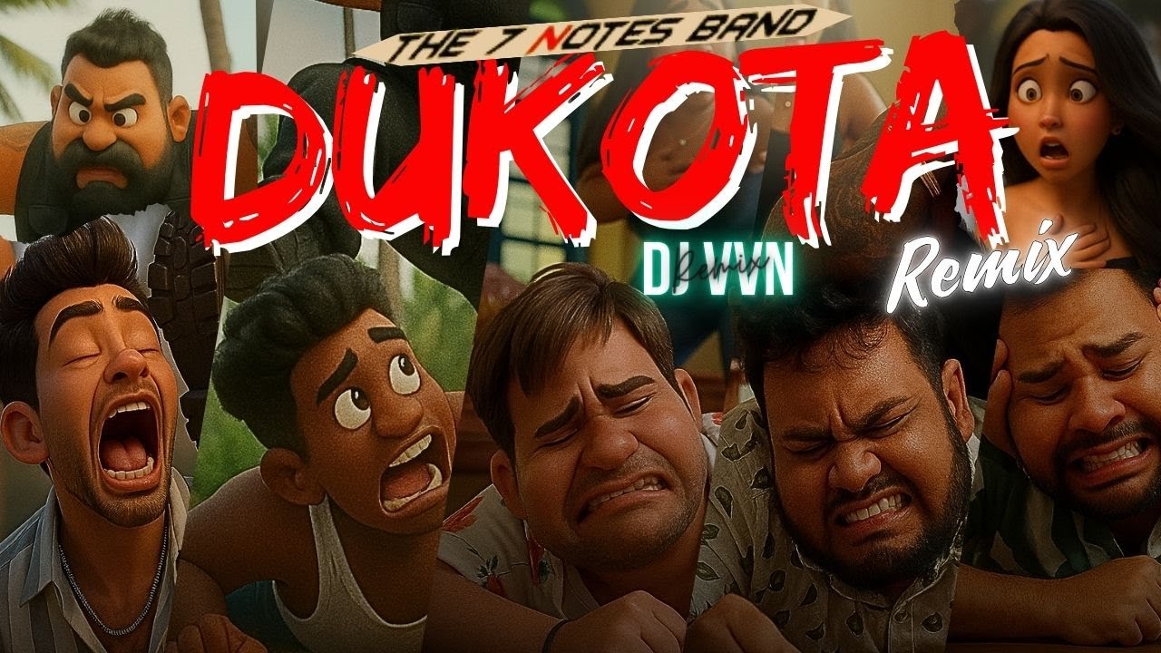 DUKOTA - REMIX 2 (ANIMATED) | DJ VVN REMIX | The7NotesBand| DANCE REMIX 