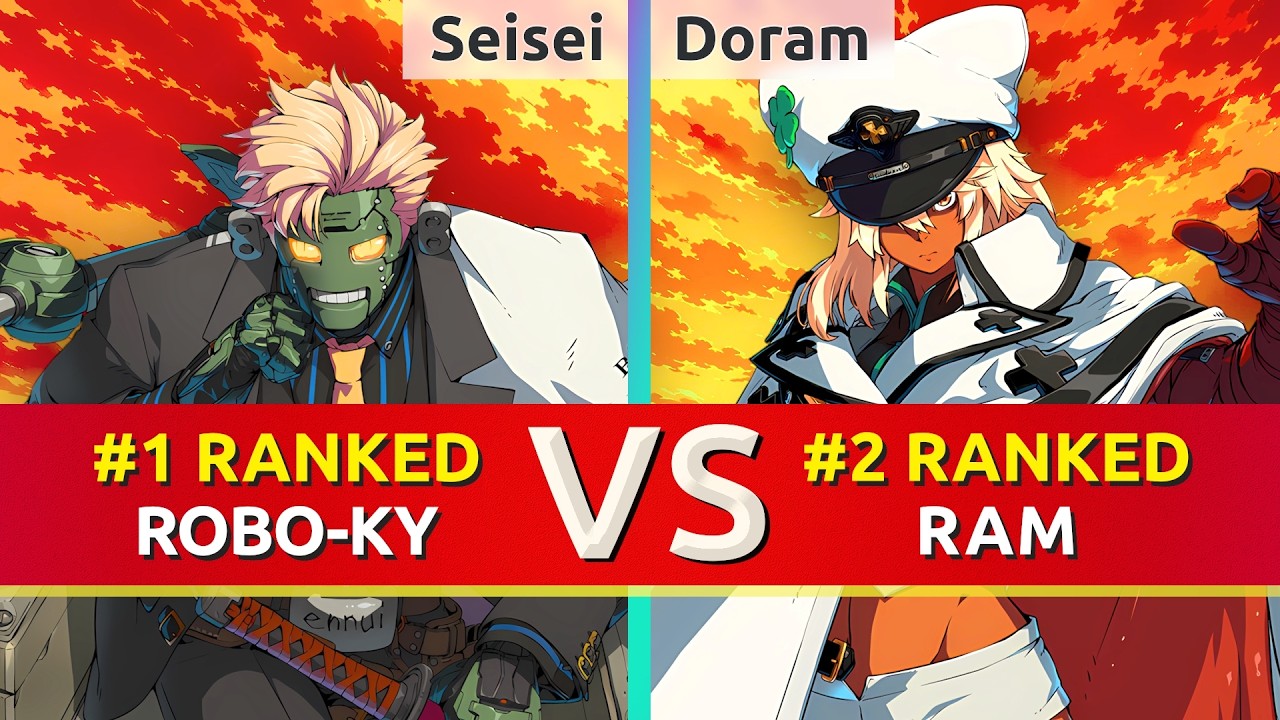 GGST ▰ Seisei (#1 Ranked Robo-Ky) vs Doram (#2 Ranked Ramlethal). High Level Gameplay