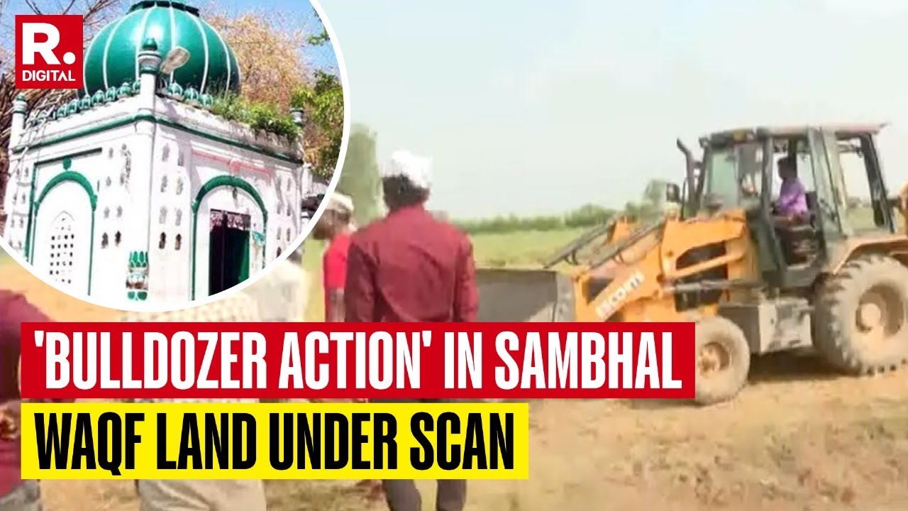 Sambhal Administration Brings in 'Bulldozer Action' to free 40 Bigha Land Near Janeta Sharif Dargah